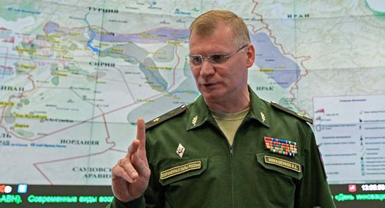 Porte-parole du ministère russe de la Défense, Igor Konachenkov. D. R.